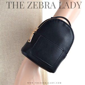 Mini Backpack Wrist Bracelet Black